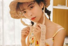 清新日系美女吊带裙私房图片-妹子图