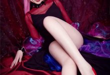 长腿性感美女cosplay黑暗小姐妩媚大胆写真图片-妹子图