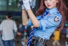 守望先锋性感迷人DVAcosplay图片-妹子图