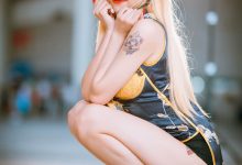 旗袍美女高开叉美腿性感同人cos写真-妹子图