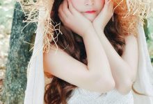 大眼睛美女性感吊带裙诱人图片-妹子图