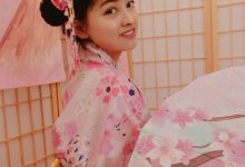 可爱粉嫩美女日系和服写真图片-妹子图