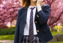 制服美女清纯迷人日系写真图片-妹子图