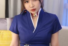 小女巫露娜  最新团订写真 蓝色妖姬 深航制服诱惑-妹子图