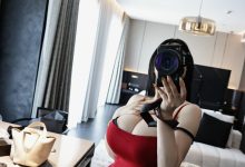 左公子666 - 红色包臀 [10P+7V-402MB]-妹子图