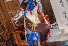 咬一口兔娘(Yiko湿润兔) –  11月作品『循循守月-甘雨』- SY [73P+1V／487MB]-妹子图