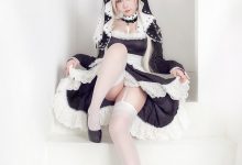 麻花酱 –  可畏泳装+女仆[30P-306M]-妹子图