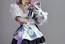 幼愛Youmeko –  崩坏3 爱莉希雅女仆装[20P-68.6M]-妹子图