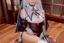 ElyEE子 – Shirogane noel~Nun [27P+13V-206MB]-妹子图