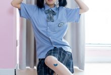 [BoBoSocks袜啵啵]NO.508 奶油 皮鞋、白棉袜、蝴蝶薄肉丝、jk制服[160P+1V／6.17GB]-妹子图