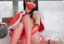 轩萧学姐 –  2024圣诞红丝兔女郎[45P+1V-729.6M]-妹子图