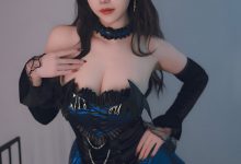 雪晴Astar-蓝色蕾丝短裙[53P+1V-1.23G]-妹子图