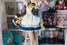 白栎Shirly-崩坏·星穹铁道-流萤女仆[66P+8V-1.06G]-妹子图