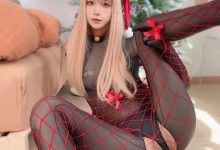 布丁大法 –  圣诞黑丝 [19P+3V-66MB]-妹子图