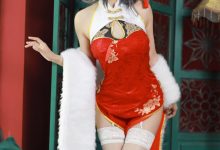 51酱-碧蓝航线-柴郡新春旗袍[12P-54.5MB]-妹子图