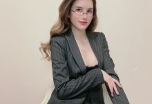 鹿八岁baby –  黑丝OL眼镜娘[20P-36.3M]-妹子图