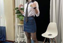 三禾摄影 No.048 牛仔裙 黑丝 高跟 [232P1V-2.74GB]-妹子图