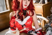 仙女月-红色圣诞兔[32P-839MB]-妹子图