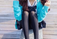 丝恋摄影 NO.020 小梦-学院风 jk连衣裙 黑色丝袜 黑色小皮鞋[228P+1V／4.38GB]-妹子图