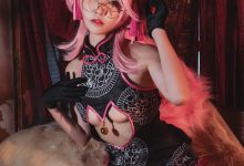 亚马逊鲶鱼 –  FGO 玉藻前旗袍[10P-199M]-妹子图