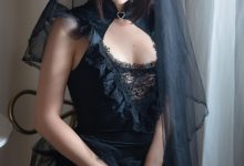 疯猫ss –  黑色婚纱 [40P-429MB]-妹子图