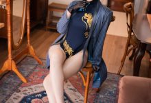 Money冷冷 –  蔚蓝档案-妃咲旗袍[63P-825.7M]-妹子图