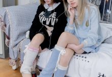 BoBoSocks袜啵啵 No.680 小甜豆&甜甜圈-板鞋、腿套、白棉袜、薄肉丝 [170P1V-8.70GB]-妹子图