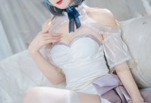 封疆疆v –  碧蓝航线 柴郡誓约礼服 [18P-181.9M]-妹子图