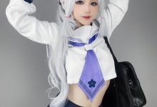 幼愛Youmeko – 原神 神里绫华-妹子图