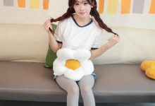 丝恋摄影 NO.065 小梦-牛仔短裤   厚灰丝袜  白色小皮鞋[240P+1V／4.46GB]-妹子图