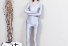BoBoSocks袜啵啵 No.718 小甜豆-高跟凉鞋、银色连体衣 [190P1V-5.85GB]-妹子图