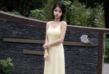 足愉心 No.086 萌黄（搭配：白色连衣裙、白色板鞋、白色棉袜、裸足）[120P2V-12.6GB]-妹子图