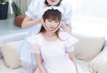 BoBoSocks袜啵啵 No.745 小甜豆甜甜圈-女仆装、皮鞋、薄白丝-妹子图