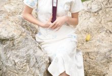 足愉心 No.133 夏沫（搭配：黑色板鞋、白色棉袜、肉色丝袜）-妹子图
