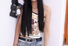 甜予摄影 No.258 婉婉-帆布鞋、白棉袜、裸足-妹子图