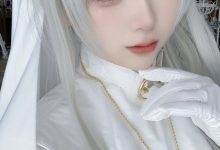 樱落酱w – NO.042 纯白修女-妹子图