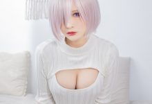 洛璃 LoLiSAMA – NO.120 玛修 基列莱特 开胸毛衣-妹子图