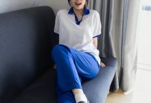 甜予摄影 No.275 甜宝-校服、白色棉袜、肉色丝袜、小皮鞋-妹子图