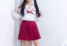 物恋传媒 No.2799 小怜-高跟鞋、薄白丝小腿袜、裸足、jk制服-妹子图