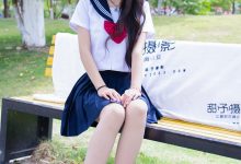 甜予摄影 No.214 小橙子-平底鞋、白棉袜-妹子图