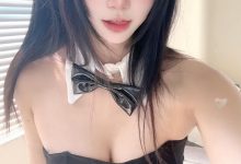 柒柒要乖哦 – VOL.097 黑色兔女郎自拍-妹子图