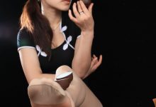 [王朝贵足]0026 室内套图 宣萱黑色绣花旗袍肉色丝袜精致茶道系列A-妹子图