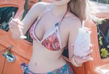 鹿八岁baby – NO.144 粉色泳衣-妹子图